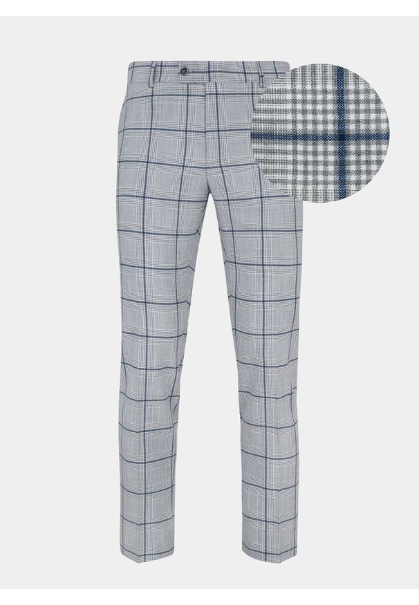 Pako Lorente - PAKO LORENTE – Szare spodnie garniturowe P22SF-6G-010-S-S. Kolor: szary. Materiał: poliester, wiskoza, elastan