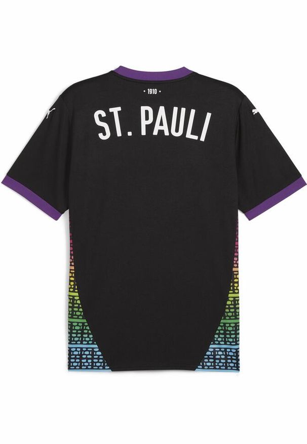 Puma - Męska koszulka FC St. Pauli 24/25 PUMA Black White. Kolor: biały, wielokolorowy, czarny