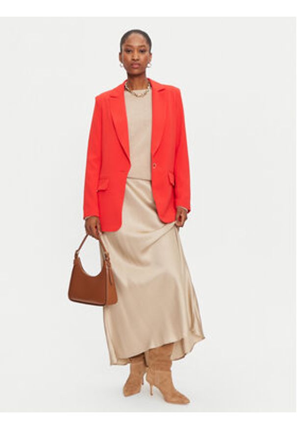 Morgan Marynarka 242-VERIN Pomarańczowy Loose Fit. Kolor: pomarańczowy. Materiał: syntetyk