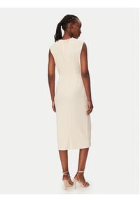 Rinascimento Sukienka koktajlowa CFC0020278002 Beżowy Slim Fit. Kolor: beżowy. Materiał: syntetyk. Styl: wizytowy #3