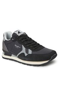 Pepe Jeans Sneakersy PMS30985 Czarny. Kolor: czarny. Materiał: materiał