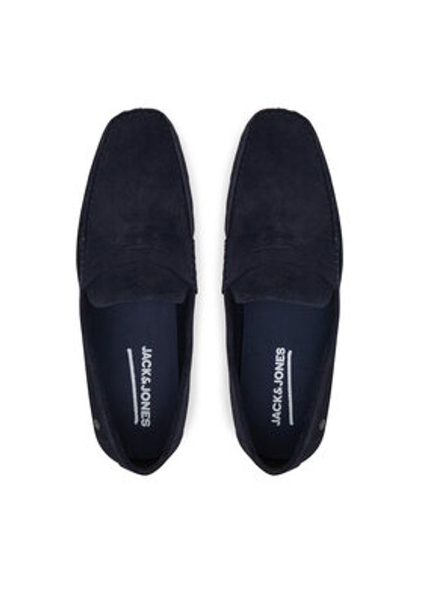 Jack & Jones - Jack&Jones Mokasyny Jfwjensen 12203636 Granatowy. Kolor: niebieski. Materiał: zamsz, skóra