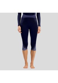 Spodnie Odlo BL BOTTOM 3/4 PERFORMANCE WARM BLACKCOMB. Kolor: niebieski. Sport: bieganie #1