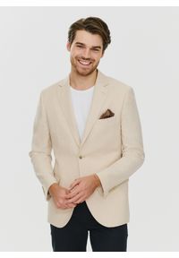Pako Lorente - PAKO LORENTE – Lniana marynarka męska w kolorze beżowym. Okazja: na co dzień. Kolor: beżowy, niebieski, oliwkowy. Materiał: len. Styl: casual #3