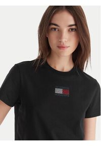 Tommy Jeans T-Shirt Party Flag DW0DW21965 Czarny Regular Fit. Kolor: czarny. Materiał: bawełna #6