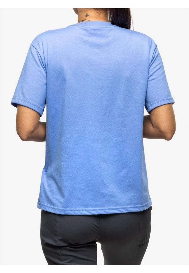 Koszulka bawełniana damska Marmot Coastal Tee. Kolor: niebieski. Materiał: bawełna