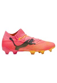 Buty Puma Future Ultimate FG/AG M 107599 03 różowe. Kolor: różowy. Materiał: materiał. Szerokość cholewki: normalna. Sport: piłka nożna #1