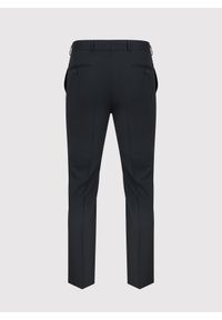 Pako Lorente - Gładkie czarne spodnie garniturowe P000B-6G-001-C-S. Kolor: czarny. Materiał: wełna, poliester. Wzór: gładki #4