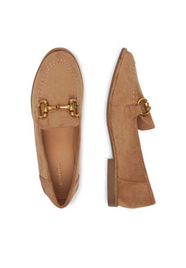 DeeZee Loafersy 1-141-1 Brązowy. Kolor: brązowy. Materiał: materiał