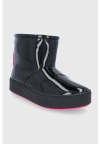 Chiara Ferragni Śniegowce Ankle Boot kolor czarny. Nosek buta: okrągły. Kolor: czarny. Materiał: guma #4