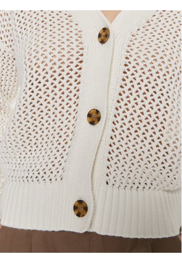 GAP - Gap Kardigan 854777 Biały Relaxed Fit. Kolor: biały. Materiał: bawełna