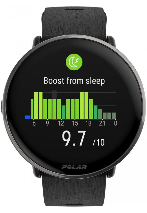 POLAR - Polar Ignite 3 Titanium czarny silikonowy S/L. Kolor: czarny. Materiał: polar. Styl: sportowy