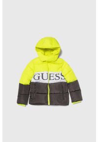 Guess kurtka dziecięca kolor szary. Okazja: na co dzień. Kolor: szary. Styl: casual