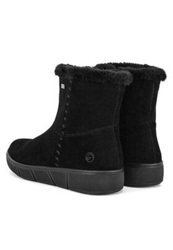 Remonte Botki D1T75-02 Czarny. Kolor: czarny. Materiał: zamsz, skóra