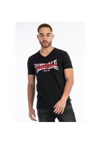 Koszulka Lonsdale Stanydale. Typ kołnierza: dekolt w serek. Kolor: czarny, czerwony, wielokolorowy #1