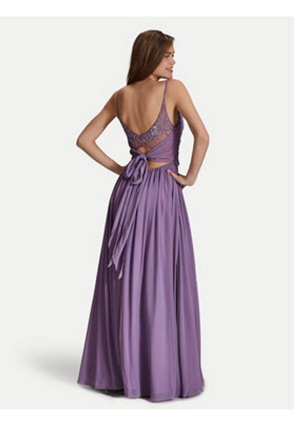 Hey Kyla Sukienka wieczorowa 5AI082HK Fioletowy Regular Fit. Kolor: fioletowy. Materiał: syntetyk. Styl: wizytowy