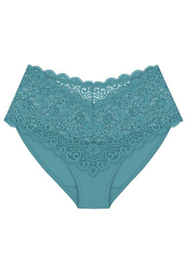 Triumph Figi klasyczne z wysokim stanem Amourette 10210675 Turkusowy. Stan: podwyższony. Kolor: turkusowy. Materiał: syntetyk