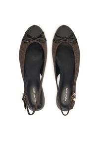 MICHAEL Michael Kors Baleriny Piper Sling 40S6PIFP1B Brązowy. Kolor: brązowy. Materiał: skóra #5