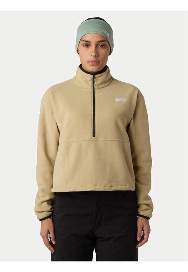 The North Face Polar Glacier NF0A8D2C Beżowy Regular Fit. Kolor: beżowy. Materiał: syntetyk