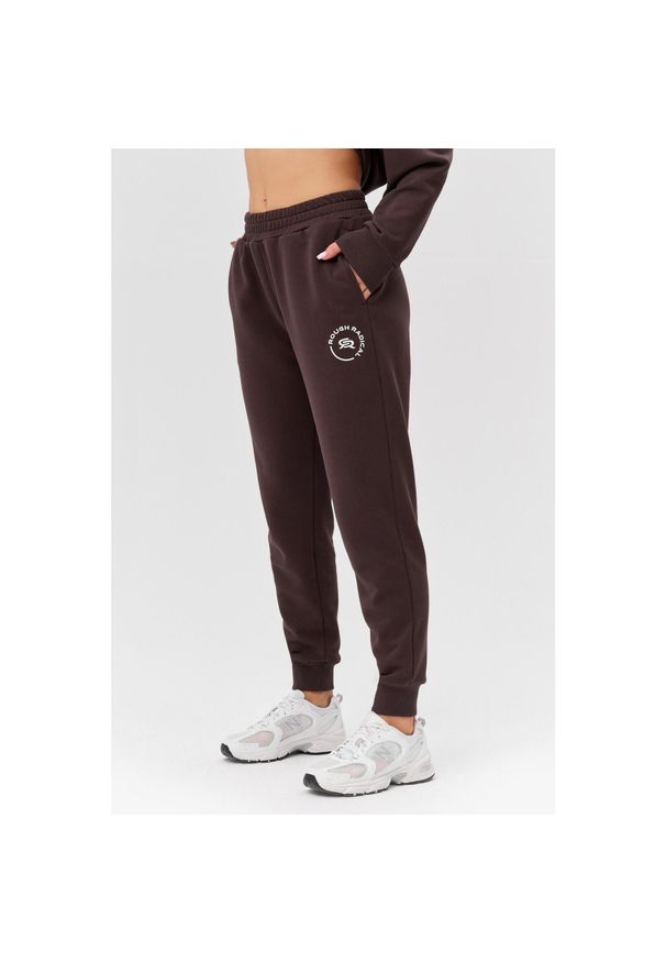ROUGH RADICAL - Damskie spodnie dresowe Rough Radical Cotton Active Joggers. Kolor: brązowy. Materiał: dresówka. Sport: fitness