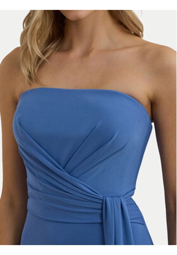 Lauren Ralph Lauren - LAUREN RALPH LAUREN Sukienka wieczorowa 253963657002 Niebieski Regular Fit. Kolor: niebieski. Materiał: syntetyk. Styl: wizytowy