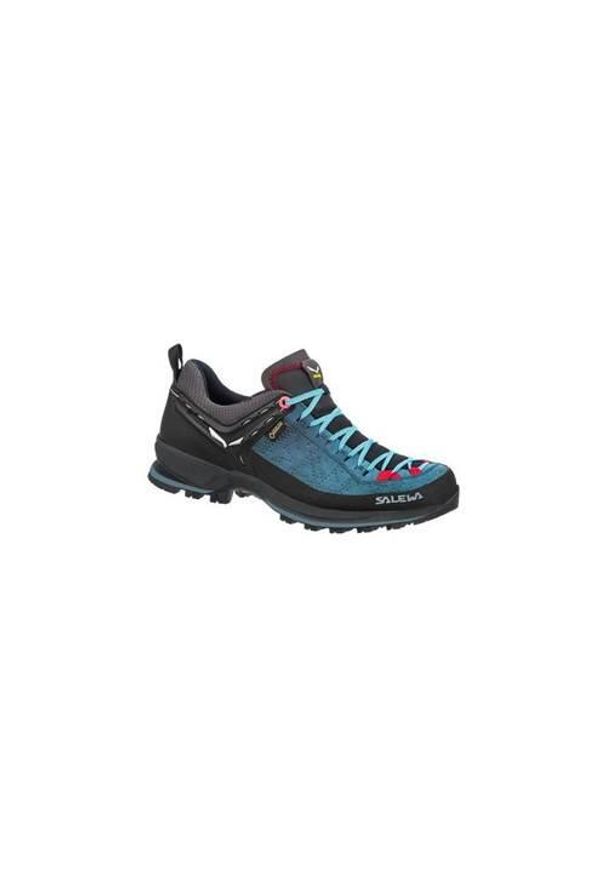Buty trekkingowe damskie Salewa WS Mtn Trainer 2 Gtx. Zapięcie: sznurówki. Kolor: niebieski. Materiał: materiał, syntetyk. Szerokość cholewki: normalna
