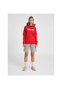 Bluza sportowa z kapturem damska Hummel Go Cotton Logo Hoodie Woman. Typ kołnierza: kaptur. Kolor: czerwony, wielokolorowy, różowy