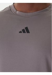 Adidas - adidas Koszulka techniczna D4T PrimeLift 3 Stripes KE9936 Szary Regular Fit. Kolor: szary. Materiał: syntetyk #4