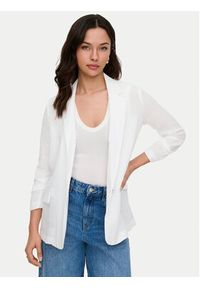 only - ONLY Marynarka Lita 15370275 Biały Regular Fit. Kolor: biały. Materiał: wiskoza #3