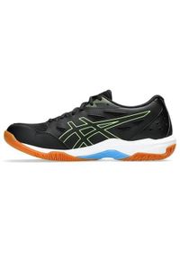 Buty siatkarskie męskie Asics Gel Rocket 11. Zapięcie: sznurówki. Kolor: niebieski, wielokolorowy, biały. Materiał: materiał, syntetyk. Szerokość cholewki: normalna