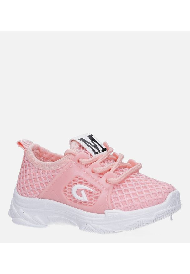 Casu - Różowe buty sportowe sznurowane casu 629. Kolor: różowy