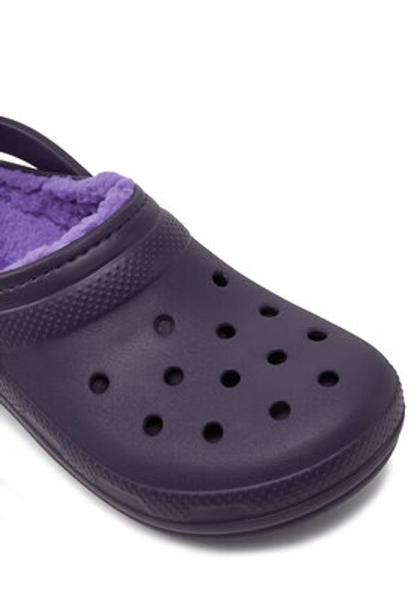 Crocs Klapki Classic Lined Clog 203591 Fioletowy. Kolor: fioletowy