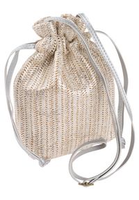 4U CAVALDI - Słomiany worek srebrny Cavaldi BAG-LB-02 SILVER. Kolor: srebrny. Sezon: lato #1