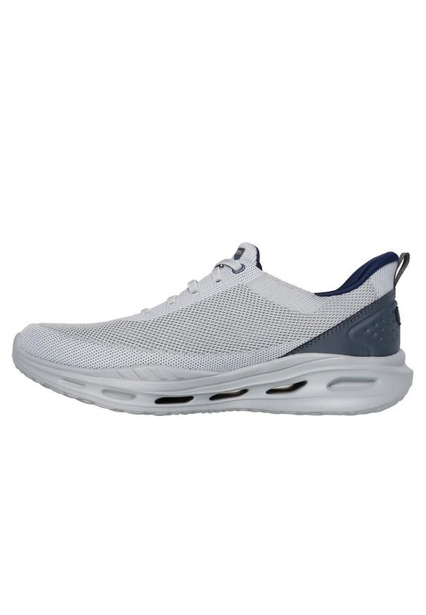 skechers - Adidasy Skechers Arch Fit Orvan - Kin, Mężczyźni. Kolor: szary. Materiał: tkanina
