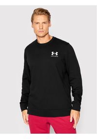 Under Armour Bluza Ua Rival Terry 1370404 Czarny Relaxed Fit. Kolor: czarny. Materiał: bawełna