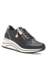 Remonte Sneakersy D0T03-01 Czarny. Kolor: czarny. Materiał: skóra #6