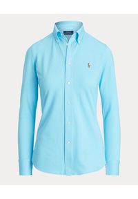 Ralph Lauren - RALPH LAUREN - Niebieska koszula Oxford. Typ kołnierza: polo. Kolor: niebieski. Materiał: bawełna. Długość rękawa: długi rękaw. Długość: długie. Styl: klasyczny #3