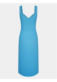 Gina Tricot Sukienka dzianinowa 19485 Niebieski Slim Fit. Kolor: niebieski. Materiał: syntetyk, wiskoza #3