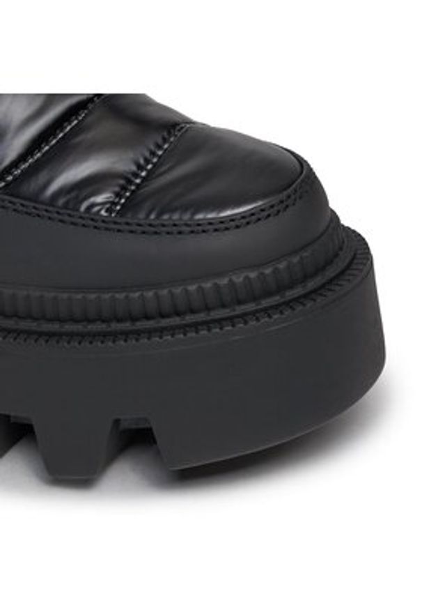 Buffalo Botki Flora Puffer Boot 1622359 Czarny. Kolor: czarny. Materiał: skóra