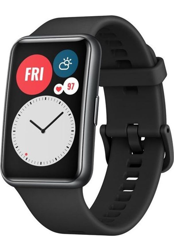 HUAWEI - Smartwatch Huawei Watch Fit Czarny (40-49-9956). Rodzaj zegarka: smartwatch. Kolor: czarny