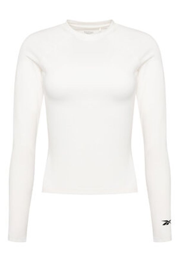 Reebok Koszulka techniczna Reebok X Ewa Chodakowska RK25316CCW Écru Slim Fit. Materiał: syntetyk