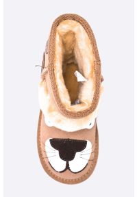EMU Australia - Emu Australia - Buty dziecięce Leo Lion. Nosek buta: okrągły. Kolor: brązowy. Materiał: wełna, materiał, syntetyk, skóra, zamsz. Szerokość cholewki: normalna. Sezon: zima #4