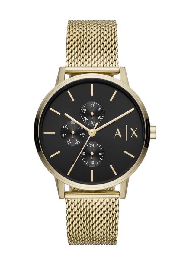 Armani Exchange - Zegarek AX2715. Kolor: złoty. Materiał: materiał