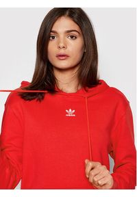 Adidas - adidas Bluza Hoodie HF7508 Czerwony Regular Fit. Kolor: czerwony. Materiał: bawełna