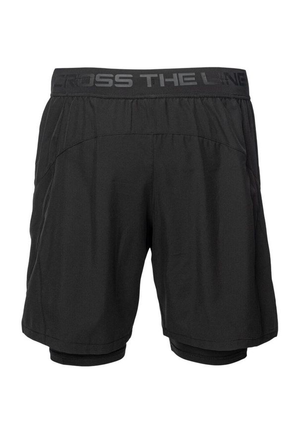 IQ - Shorty Męskie Logo Welby. Kolor: czarny. Sport: turystyka piesza
