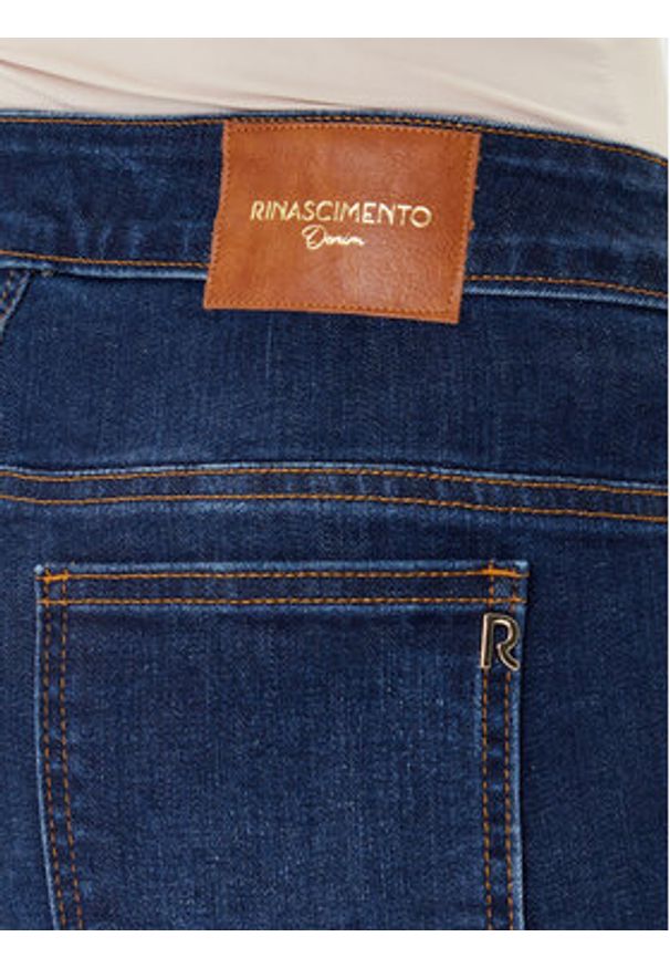 Rinascimento Jeansy CFC0124950003 Niebieski Flare Fit. Kolor: niebieski