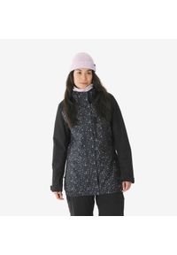 DREAMSCAPE - Kurtka narciarska i snowboardowa damska Quechua 500 long. Kolor: czarny. Materiał: materiał. Sezon: zima. Sport: narciarstwo, snowboard #1