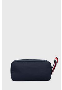 TOMMY HILFIGER - Tommy Hilfiger kosmetyczka kolor granatowy. Kolor: niebieski #2