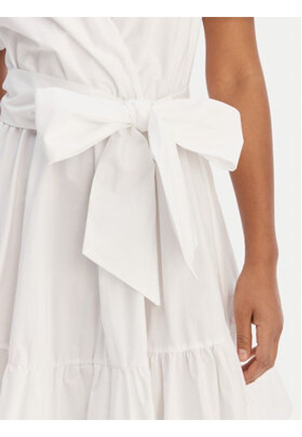 Fracomina Sukienka koktajlowa FY26SD1037W40001 Biały Regular Fit. Kolor: biały. Materiał: bawełna. Styl: wizytowy