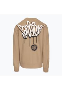 PITBULL - Bluza męska Pitbull Graffitti Crewneck Sweatshirt. Kolor: beżowy